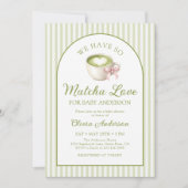 Matcha Groene Thee Baby Shower Kaart (Voorkant)