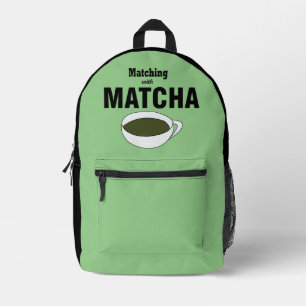Matcha Groene Thee Bedrukte Rugzak