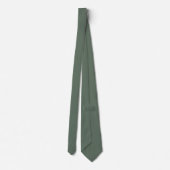 Matcha Groene Thee Blad Brouwsel Mid Century Effen Stropdas (Achterkant)