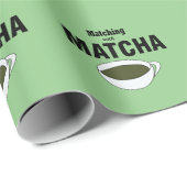 Matcha Groene Thee Cadeaupapier (Rol Hoek)