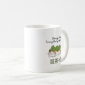 Matcha Groene Thee Dango Mochi Kat Kawaii Japans Koffiemok (Voorkant rechts)