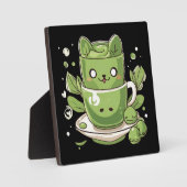 matcha groene thee fotoplaat (Voorkant)
