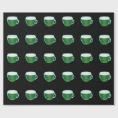 Matcha Groene Thee Glas Cadeaupapier (Vlak)
