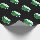 Matcha Groene Thee Glas Cadeaupapier (Hoek)