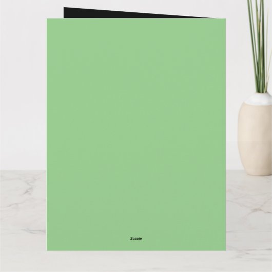 Matcha Groene Thee Groet Kaart (Achterkant)