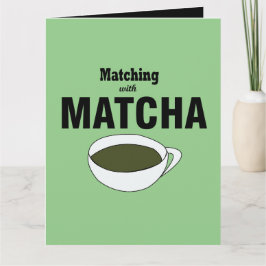 Matcha Groene Thee Groet Kaart