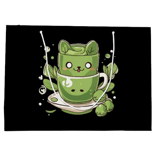 Matcha groene thee groot cadeauzakje (Achterkant)