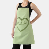 Matcha Groene Thee Groovy Y2k Hart Schort (Insitu)