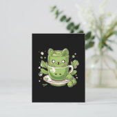 matcha groene thee informatiekaartje (Staand voorkant)