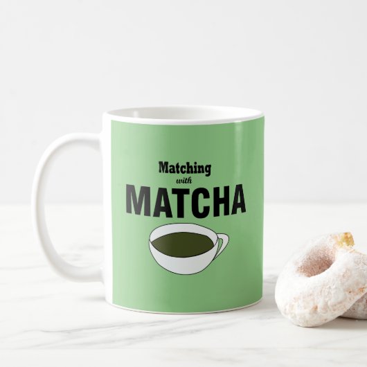 Matcha Groene Thee Liefhebber Koffiemok (Met donut)