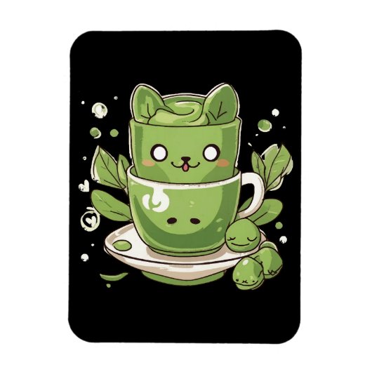matcha groene thee magneet (Verticaal)