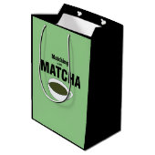 Matcha Groene Thee Medium Cadeauzakje (Achterkant Gekanteld)