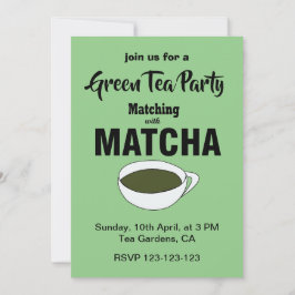 Matcha Groene Thee Party Kaart