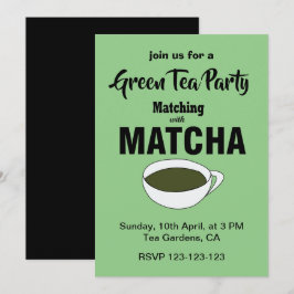 Matcha Groene Thee Party Kaart