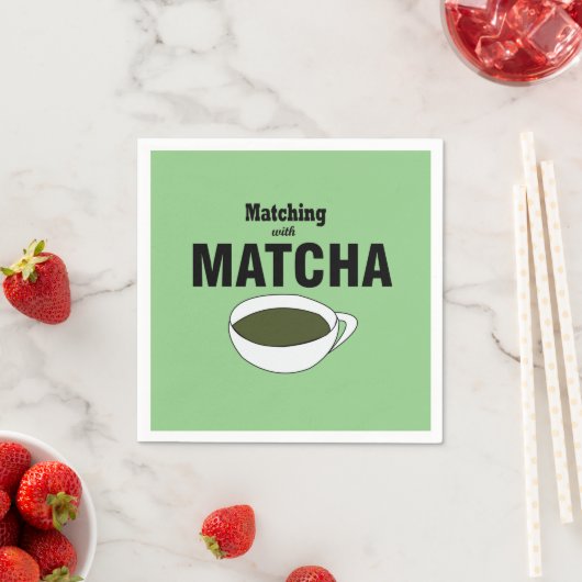 Matcha Groene Thee Party Servet (Insitu)