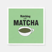 Matcha Groene Thee Party Servet (Voorkant)