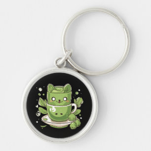matcha groene thee sleutelhanger