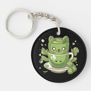 matcha groene thee sleutelhanger