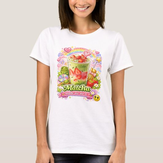 Matcha Groene Thee T-shirt (Voorkant)