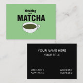 Matcha Groene Thee Visitekaartje (Voorkant / Achterkant)