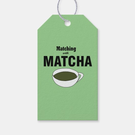 Matcha Groene Theepartij Cadeaulabel (Voorkant)