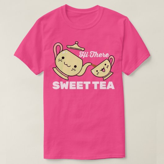 Matcha Hi Er Sweet Tea Caffeine T-shirt (Design voorkant)