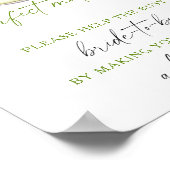 Matcha Huwelijk Help de bezige bruid Adres Poster (Hoek)
