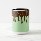 Matcha-ijs, Gesmolten Choco Topping Strooisel Mok (Midden)