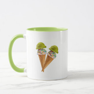 Matcha ijsmuntje mok