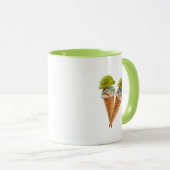 Matcha ijsmuntje mok (Voorkant rechts)