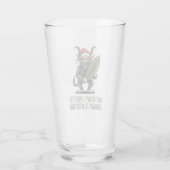 Matcha? Ik verkies Krampus Kratom Grappig Kerstmis Glas (Achterkant)