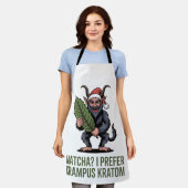 Matcha? Ik verkies Krampus Kratom Grappig Kerstmis Schort (Gedragen)