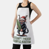 Matcha? Ik verkies Krampus Kratom Grappig Kerstmis Schort (Insitu)