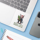 Matcha? Ik verkies Krampus Kratom Grappig Kerstmis Sticker (Laptop met iPhone)