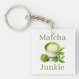 Matcha Junkie Sleutelhanger