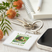 Matcha Junkie Sleutelhanger (Voorkant Rechts)
