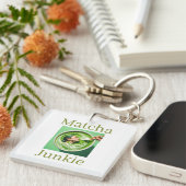 Matcha Junkie Sleutelhanger (Voorkant Rechts)