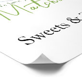 Matcha Latte Babyborrel - Sweets and Treats Poster (Hoek)
