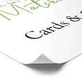 Matcha Latte Cards and gifts baby shower Poster (Hoek)