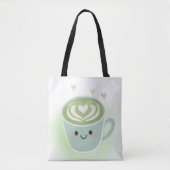 Matcha Latte Heart Shoulder Tote Bag (Voorkant)