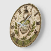 Matcha Latte Japanese Tea Lover Kitchen Decor Grote Klok (Hoek)