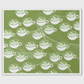 : Matcha Latte Liefde Inpakpapier (Vlak)