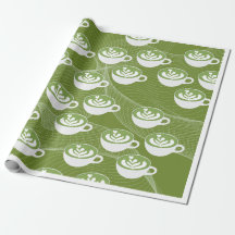: Matcha Latte Liefde Inpakpapier