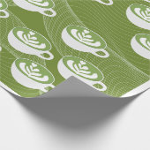 : Matcha Latte Liefde Inpakpapier (Hoek)