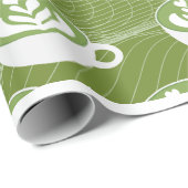 : Matcha Latte Liefde Inpakpapier (Rol Hoek)