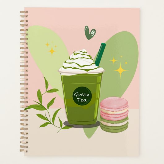 Matcha Latte Macarons Planner (Voorkant)