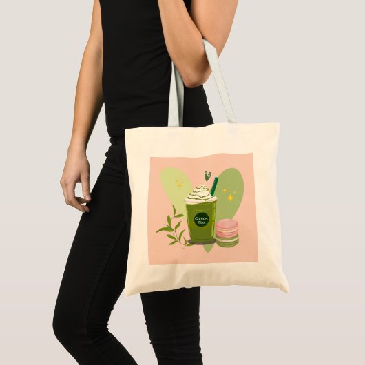 Matcha Latte Macarons Tote Bag (Voorkant (product))