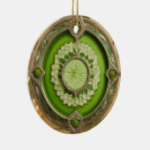 Matcha Latte Prism Keramisch Ornament (Rechts)