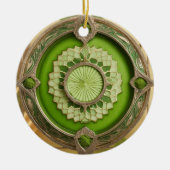 Matcha Latte Prism Keramisch Ornament (Voorkant)