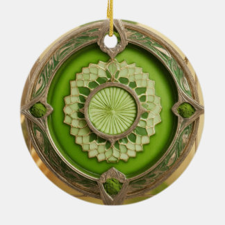 Matcha Latte Prism Keramisch Ornament